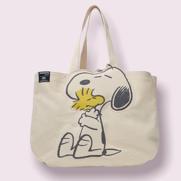 Snoopy peanuts bag cartoon canvas tote shoulder bag cute shopping - Picture 4 of 6